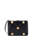 Roman Stud Minaudiere Clutch Quilted Leather