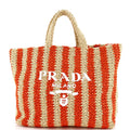 Logo Tote Raffia Large