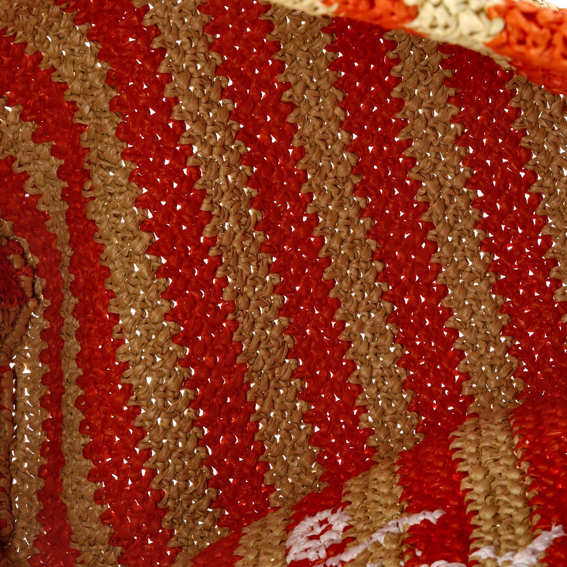 Logo Tote Raffia Large
