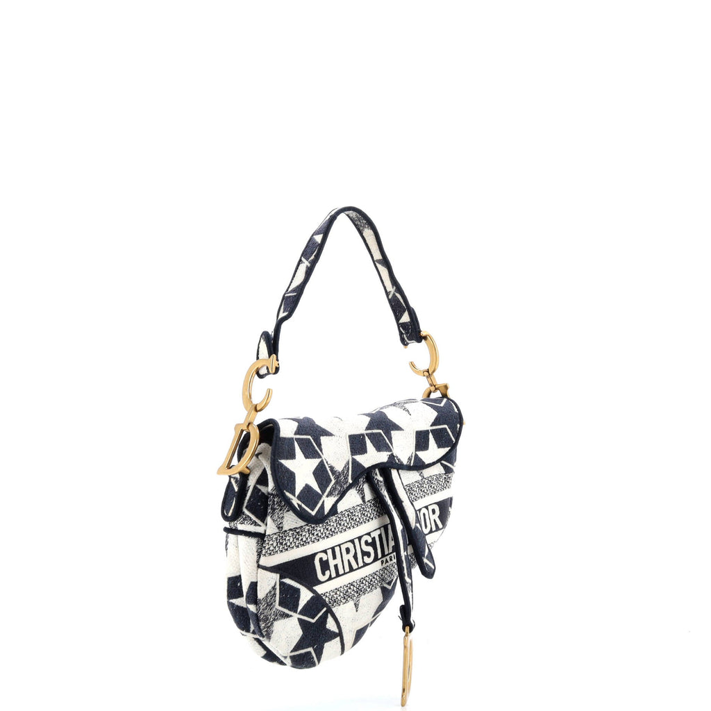 Saddle Bag Logo Embroidered Canvas Medium