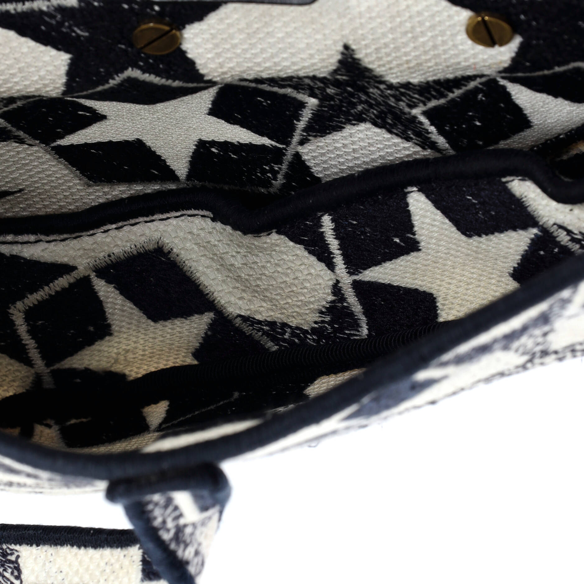 Saddle Bag Logo Embroidered Canvas Medium