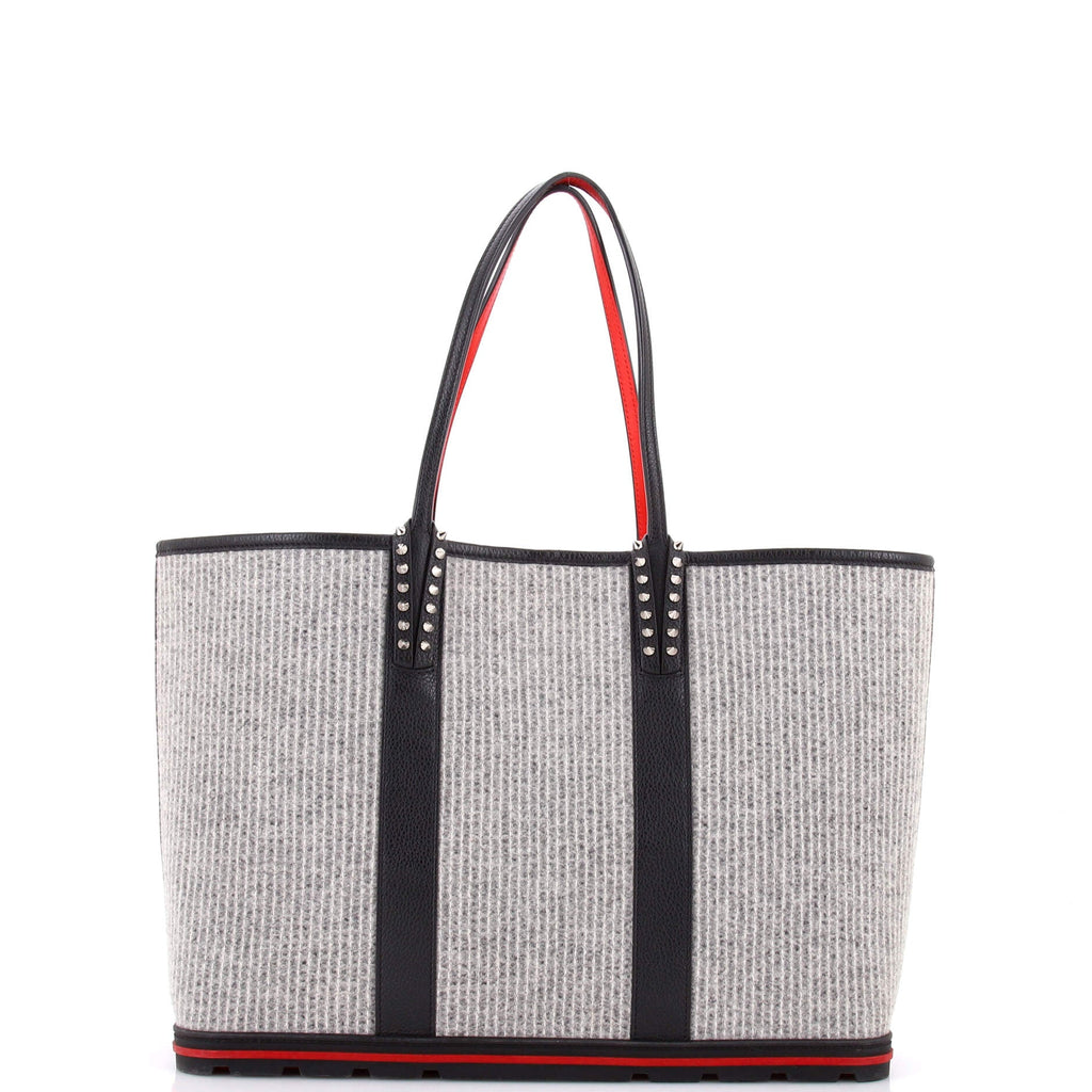 Cabata East West Tote Wool with Leather Large