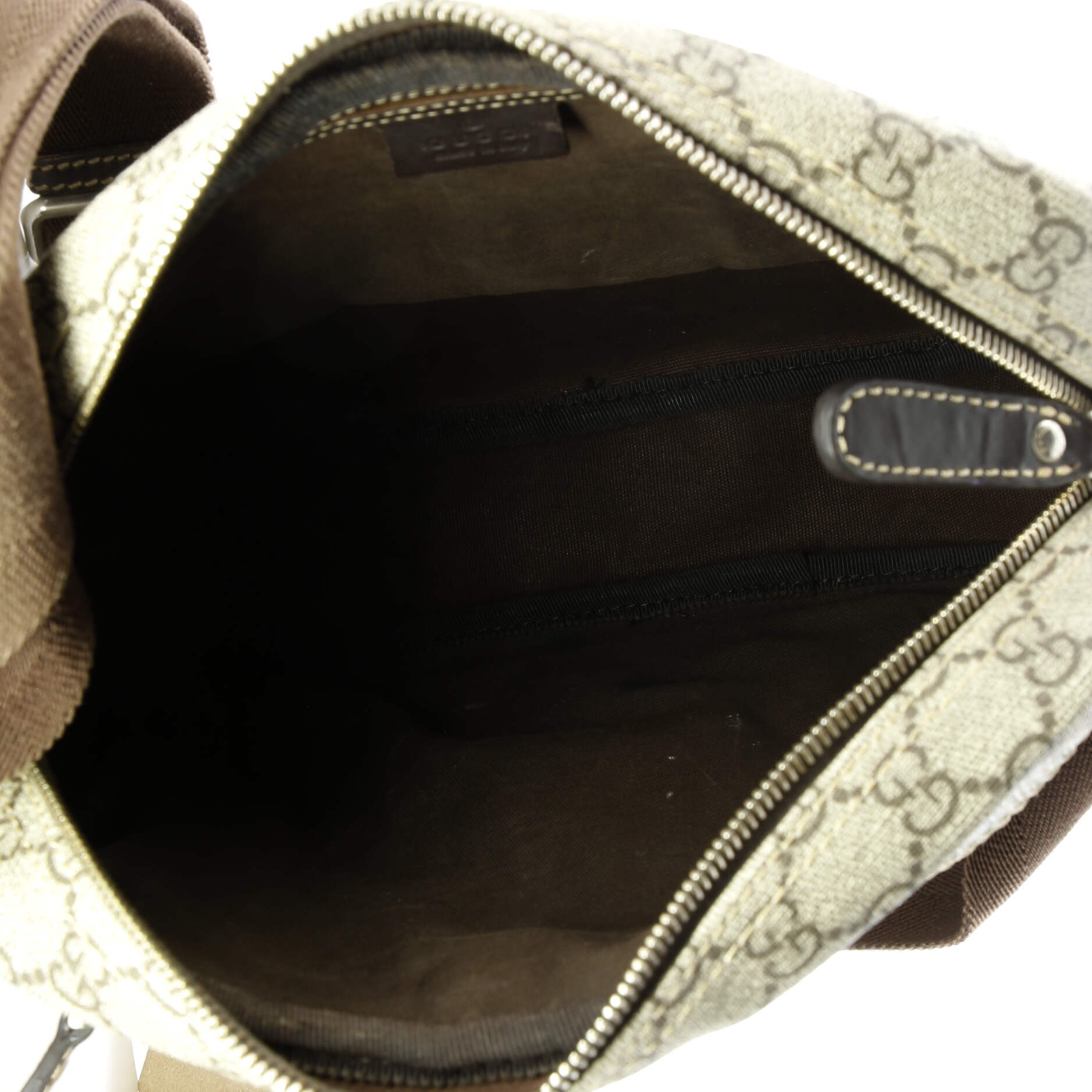 Front Zip Messenger GG Coated Canvas Medium