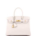 Birkin Handbag Light Togo with Rose Gold Hardware 30