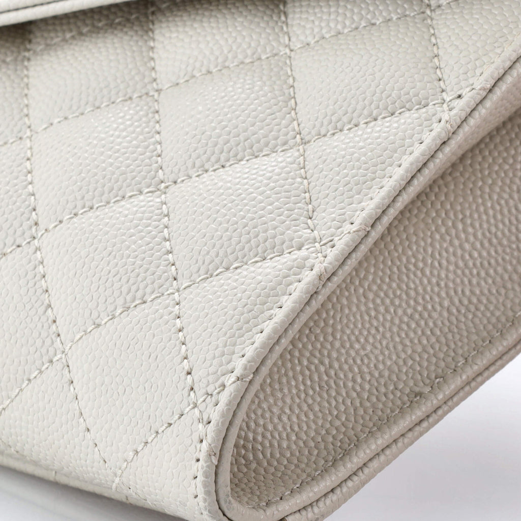 Classic Monogram Envelope Wristlet Clutch Mixed Matelasse Leather