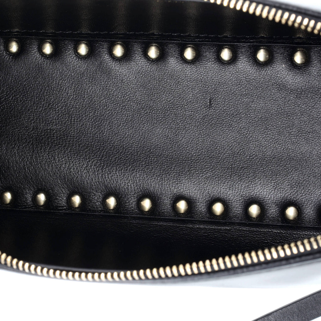 Rockstud Zip Crossbody Bag Leather East West