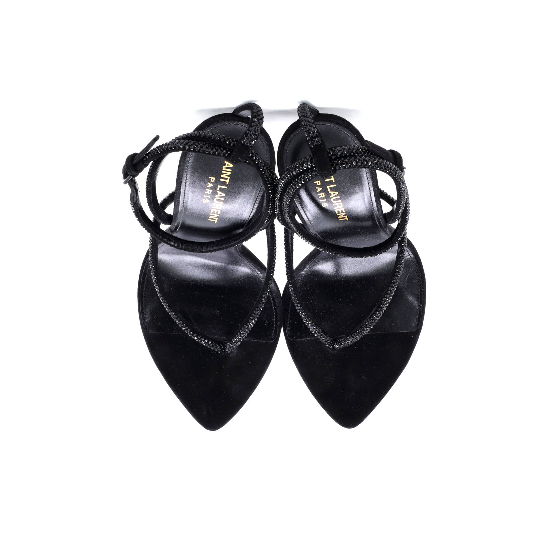 Women's Nadja Heeled Sandals Suede and Crystals