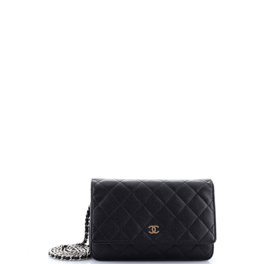 Wallet on Chain Quilted Caviar Mini