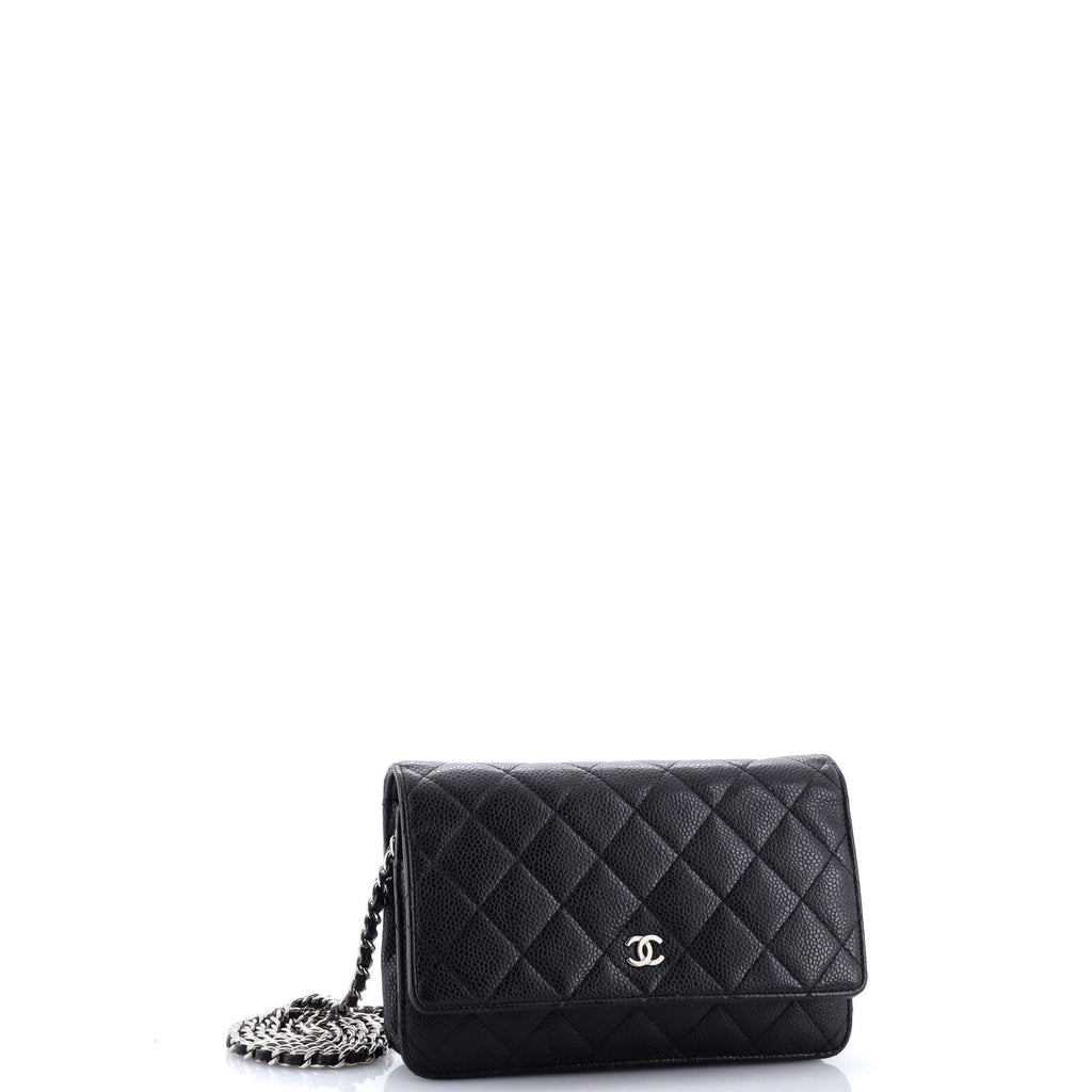 Wallet on Chain Quilted Caviar Mini