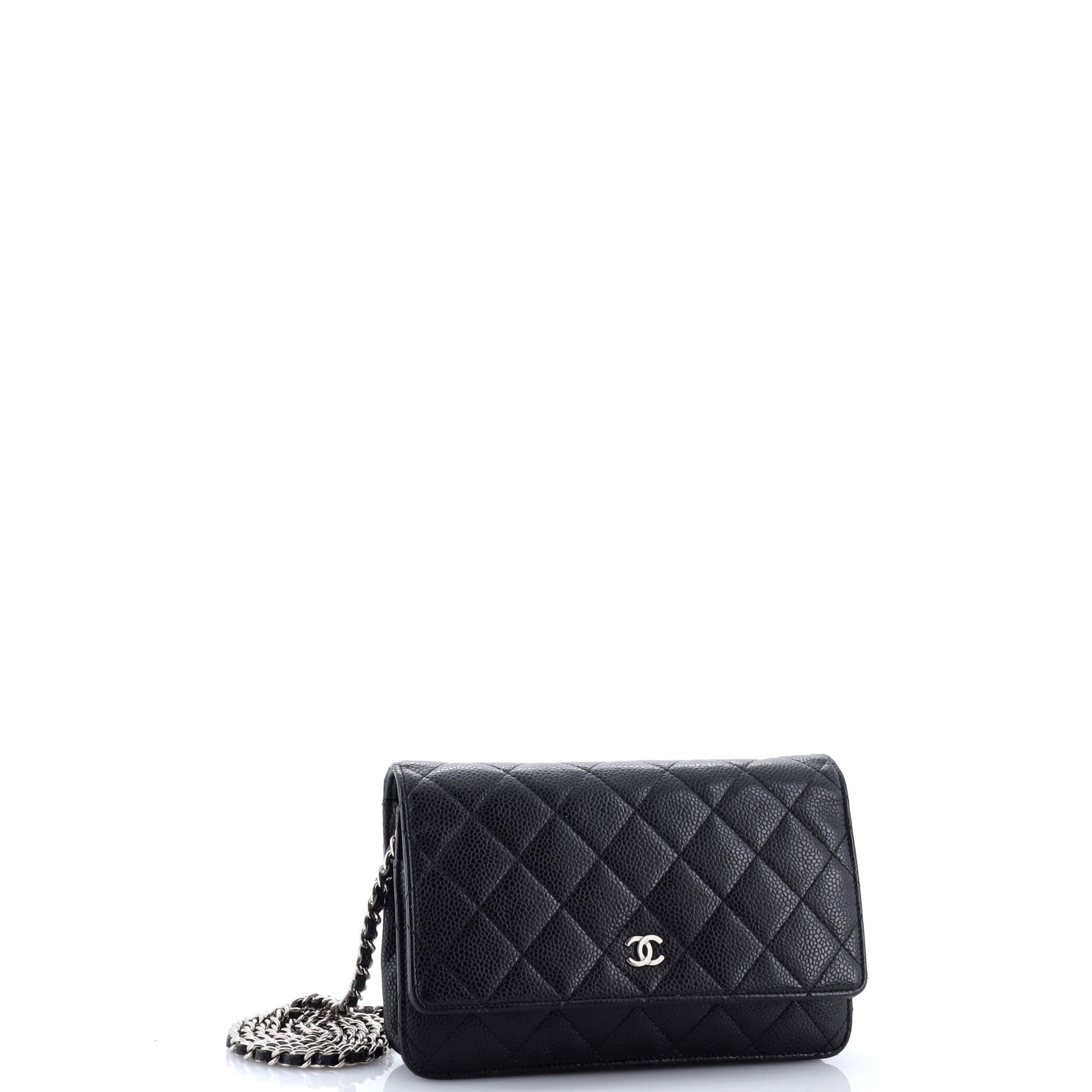 Wallet on Chain Quilted Caviar Mini