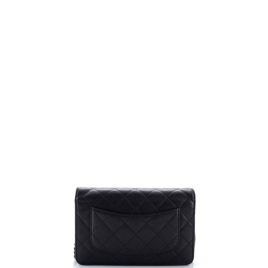 Wallet on Chain Quilted Caviar Mini