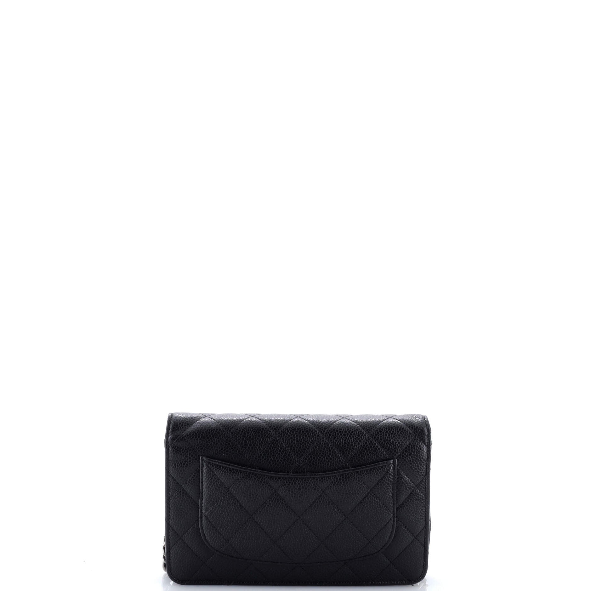 Wallet on Chain Quilted Caviar Mini