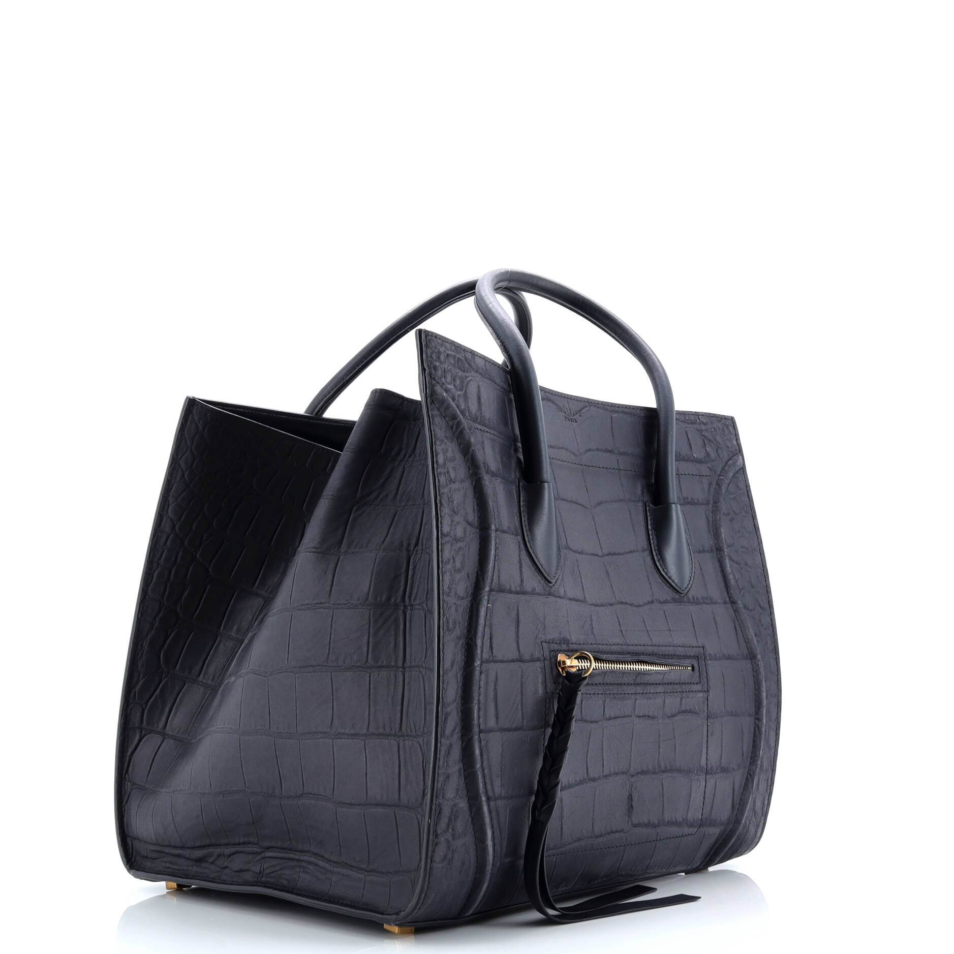 Phantom Bag Crocodile Embossed Leather Medium