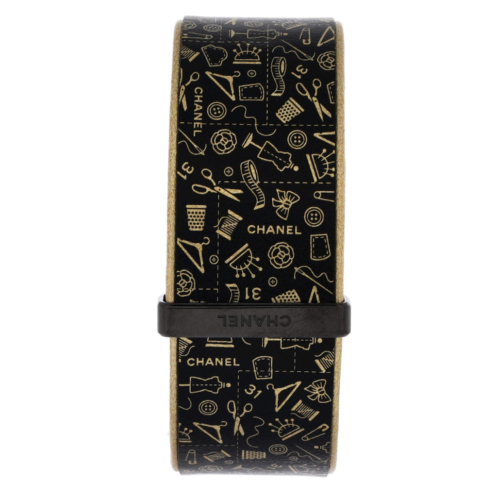 Code Coco Quartz Watch Stainless Steel with Diamond and Printed Leather 25