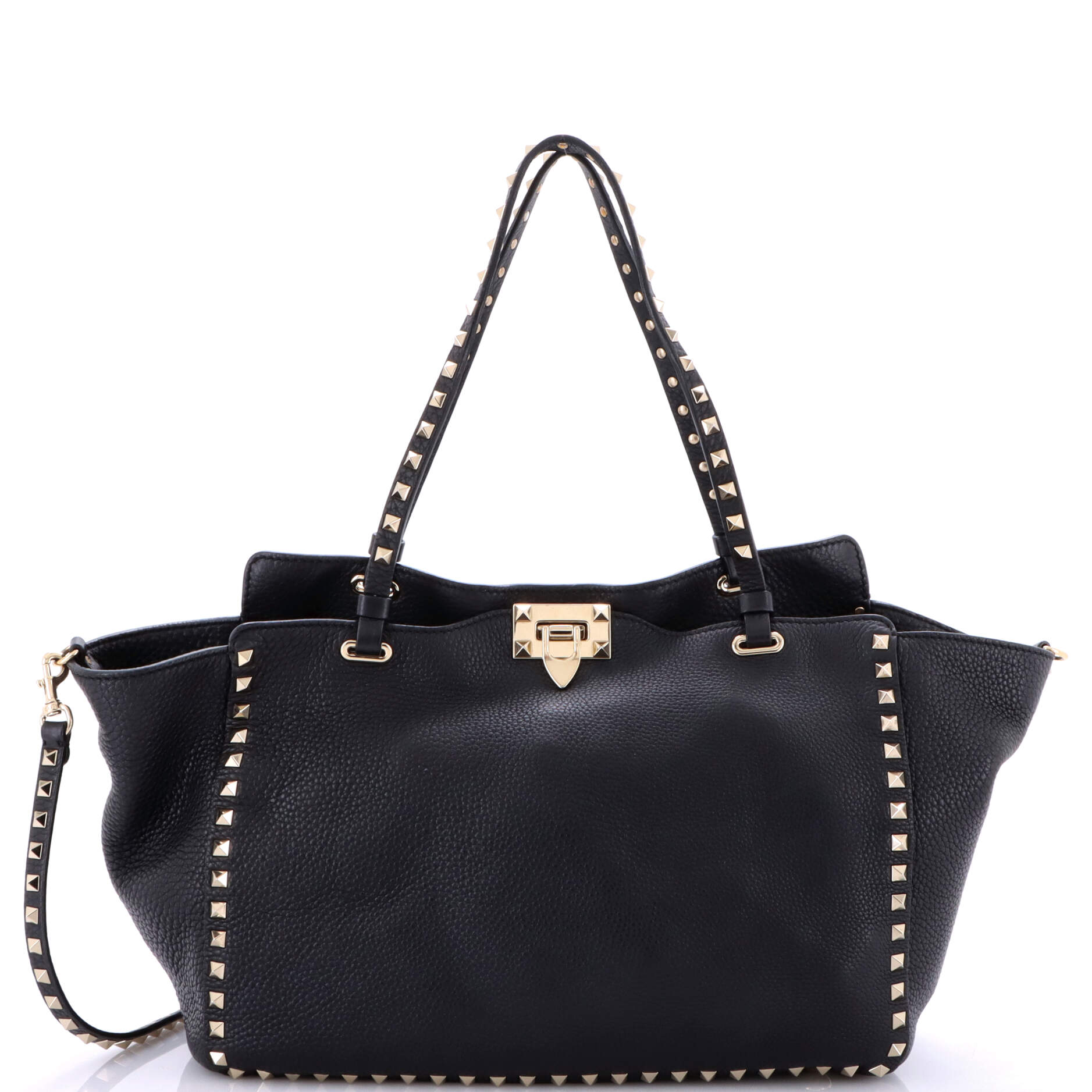 Rockstud Tote Pebbled Leather Medium