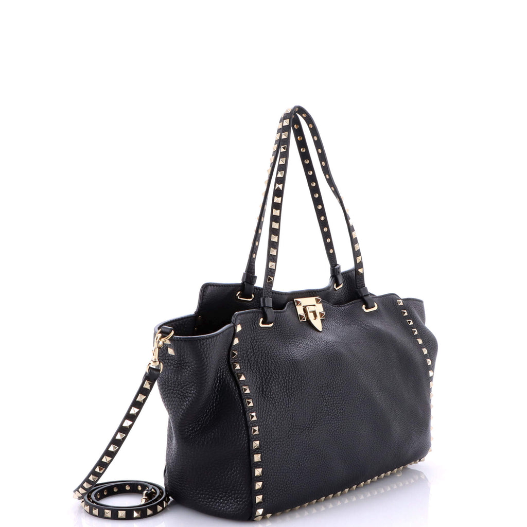 Rockstud Tote Pebbled Leather Medium