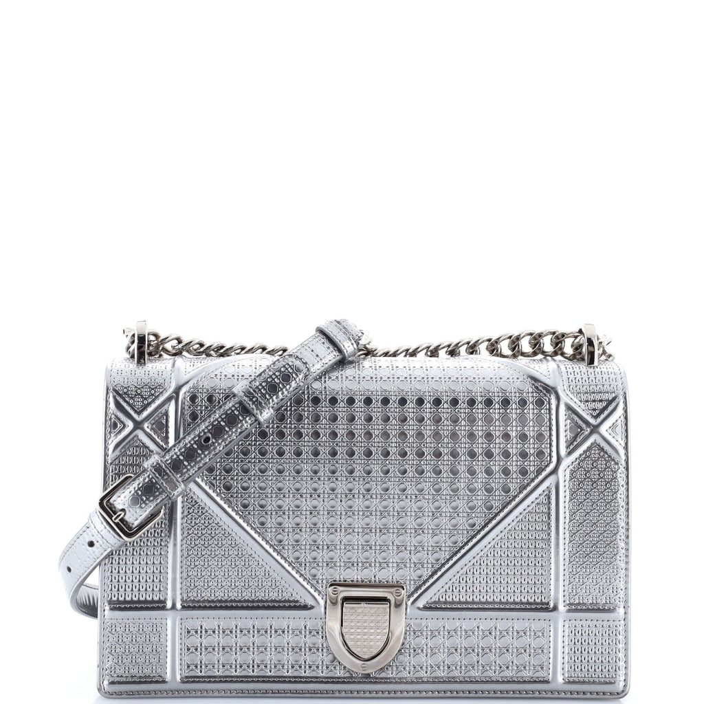 Diorama Flap Bag Cannage Embossed Calfskin Medium