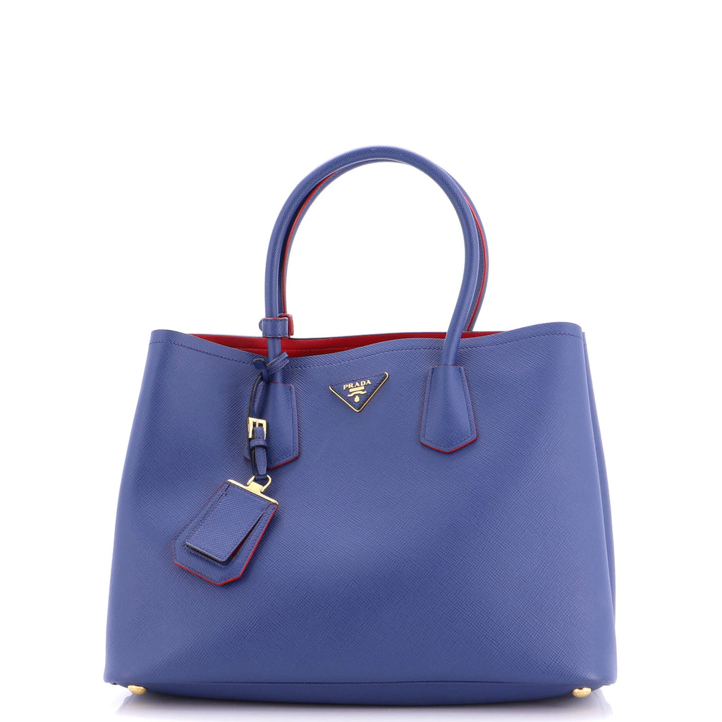 Cuir Double Tote Saffiano Leather Large