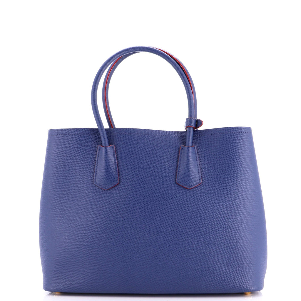 Cuir Double Tote Saffiano Leather Large