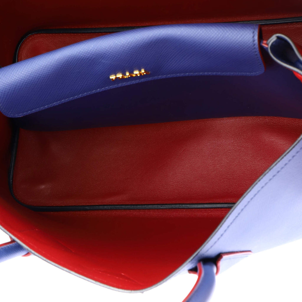 Cuir Double Tote Saffiano Leather Large