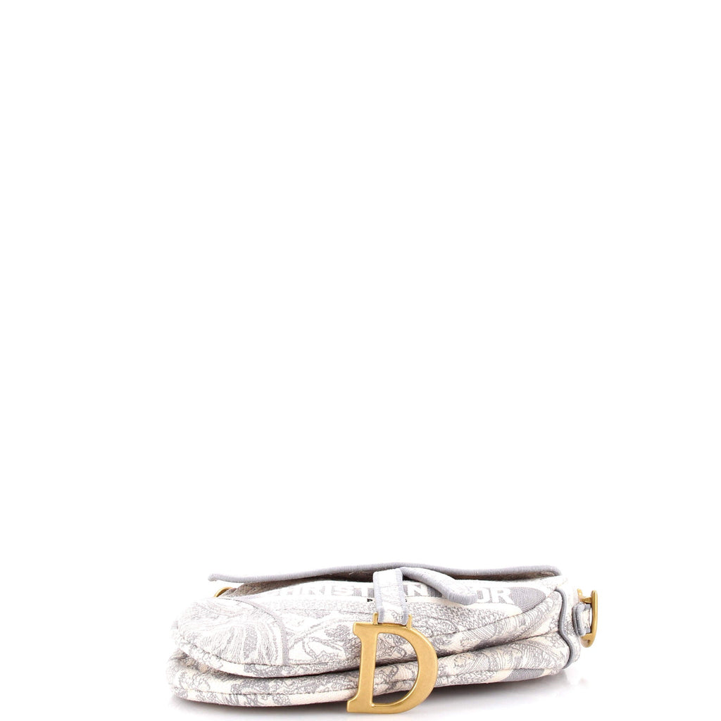 Saddle Bag Logo Embroidered Canvas Medium