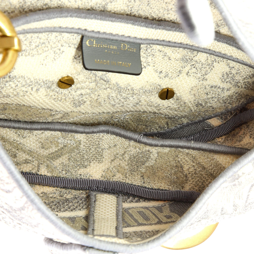 Saddle Bag Logo Embroidered Canvas Medium