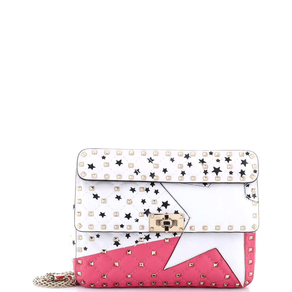Rockstud Spike Flap Bag Quilted Leather Medium