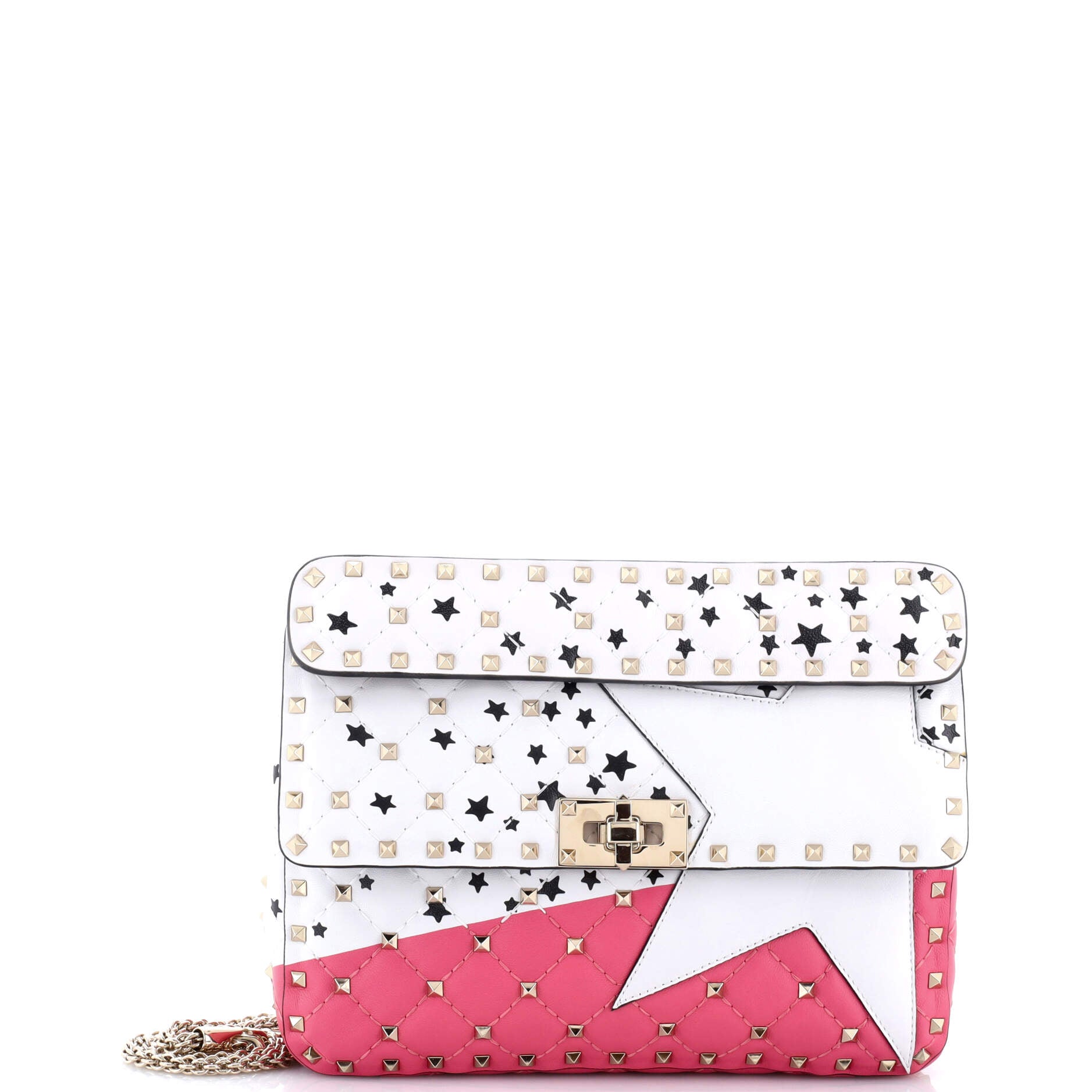Rockstud Spike Flap Bag Quilted Leather Medium