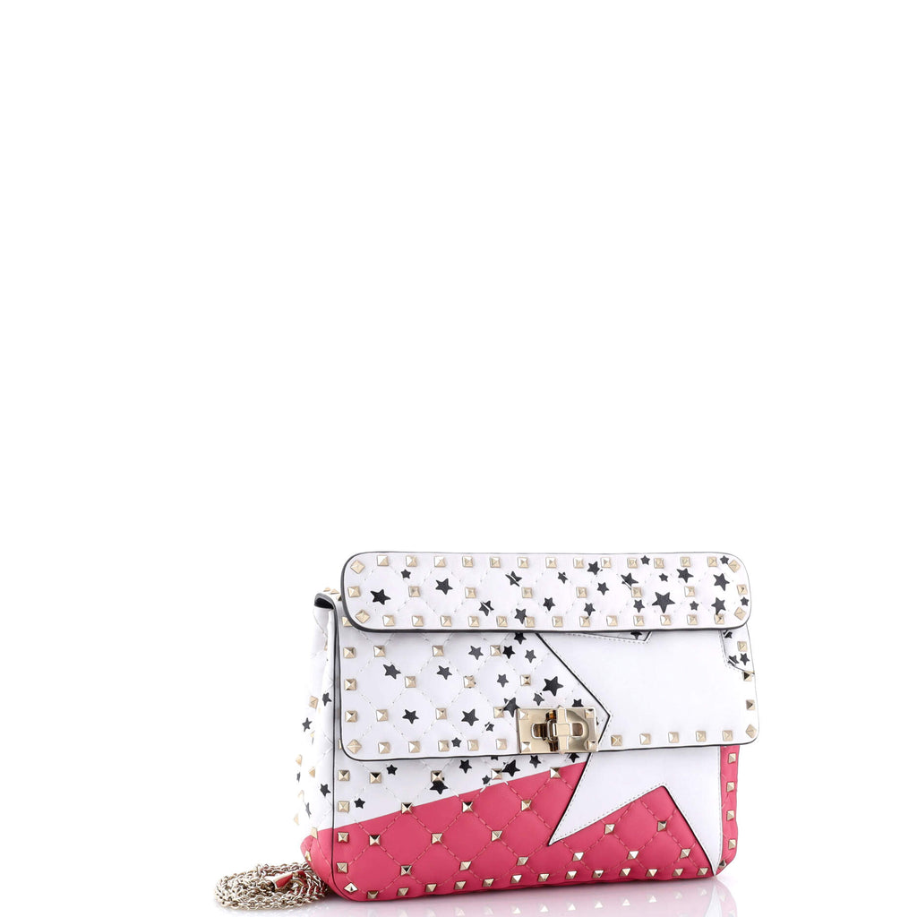 Rockstud Spike Flap Bag Quilted Leather Medium