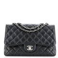 Classic Single Flap Bag Quilted Caviar Jumbo