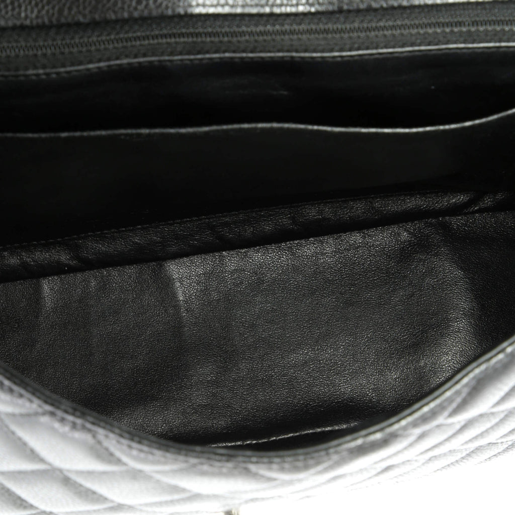 Classic Single Flap Bag Quilted Caviar Jumbo