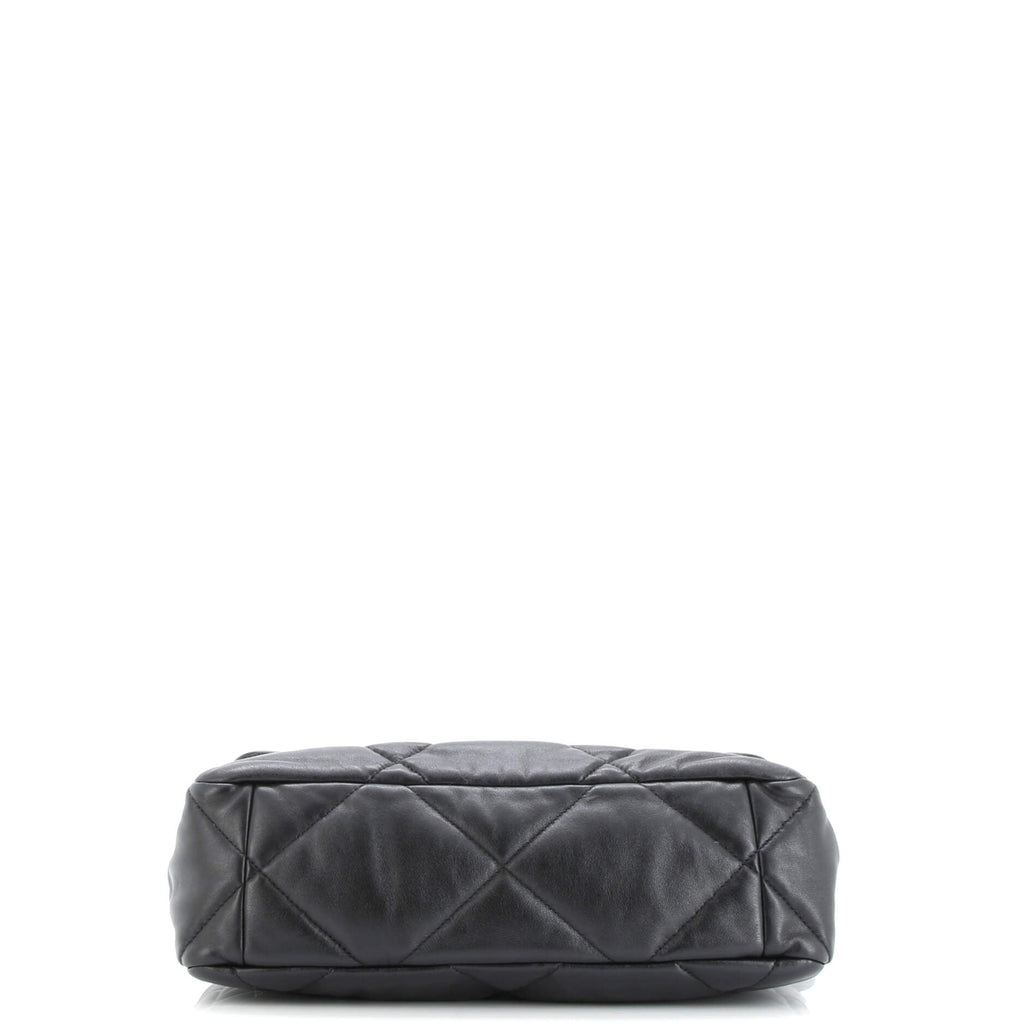 19 Flap Bag Quilted Leather Large