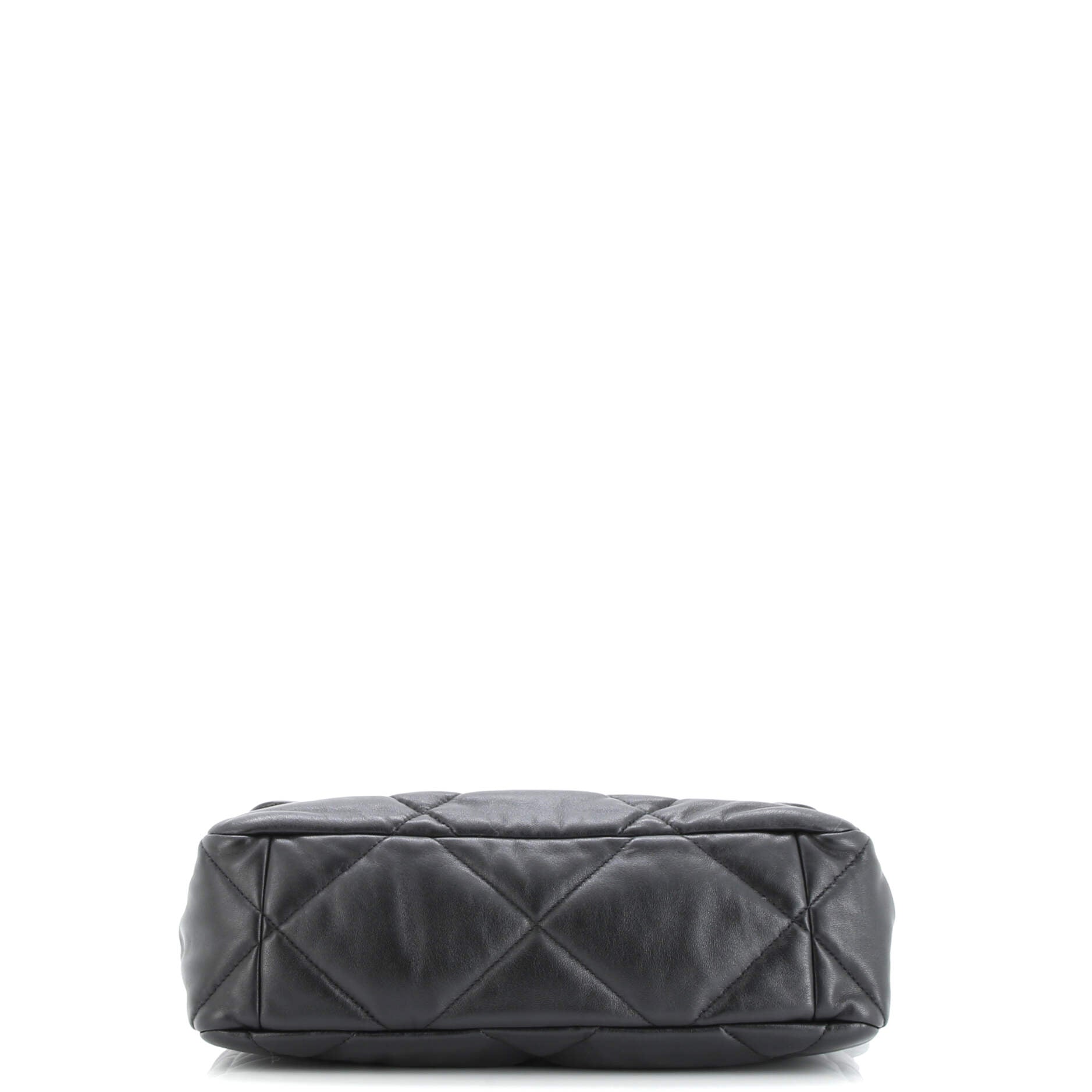 19 Flap Bag Quilted Leather Large