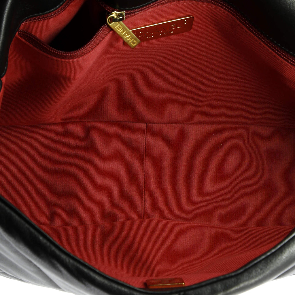 19 Flap Bag Quilted Leather Large