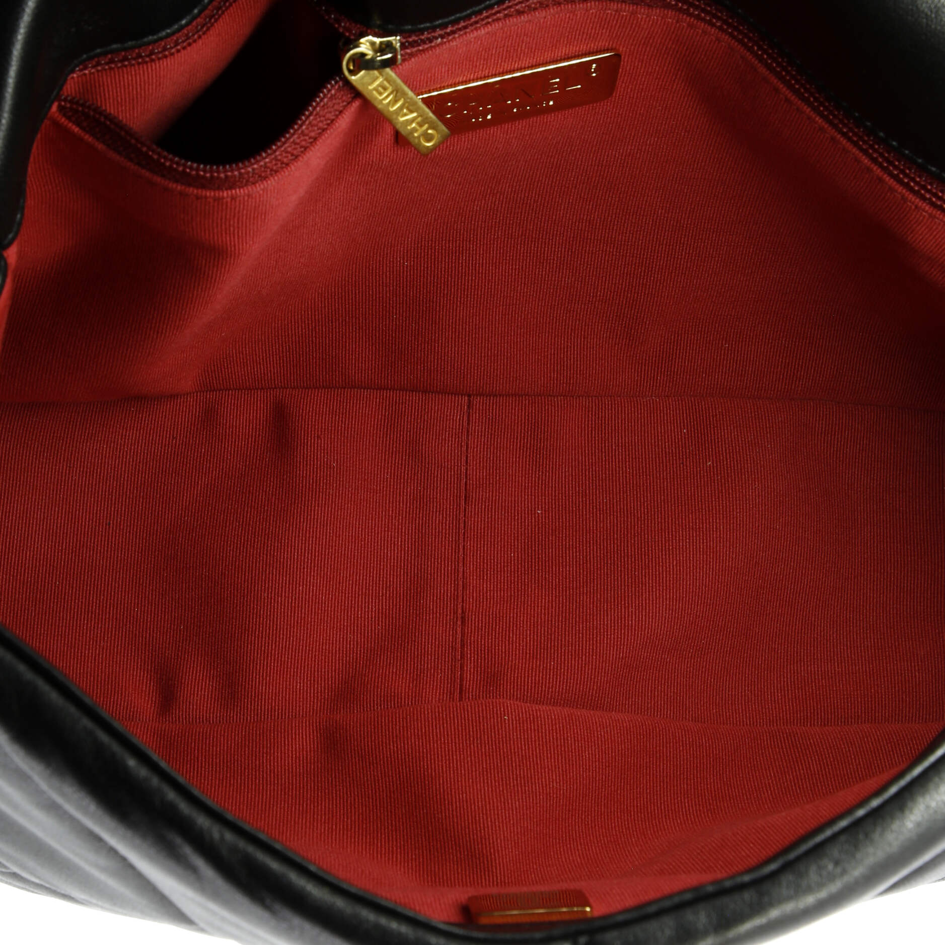 19 Flap Bag Quilted Leather Large
