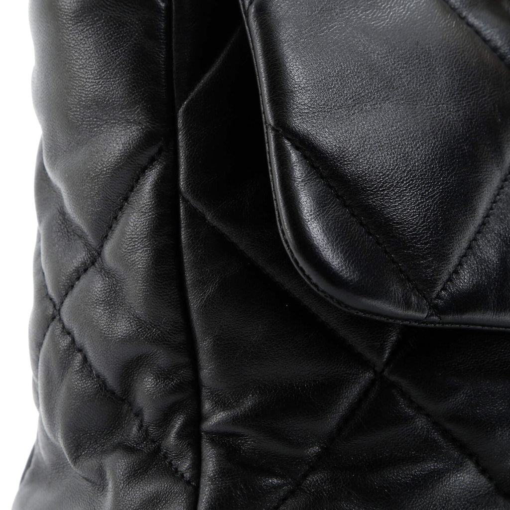 19 Flap Bag Quilted Leather Large