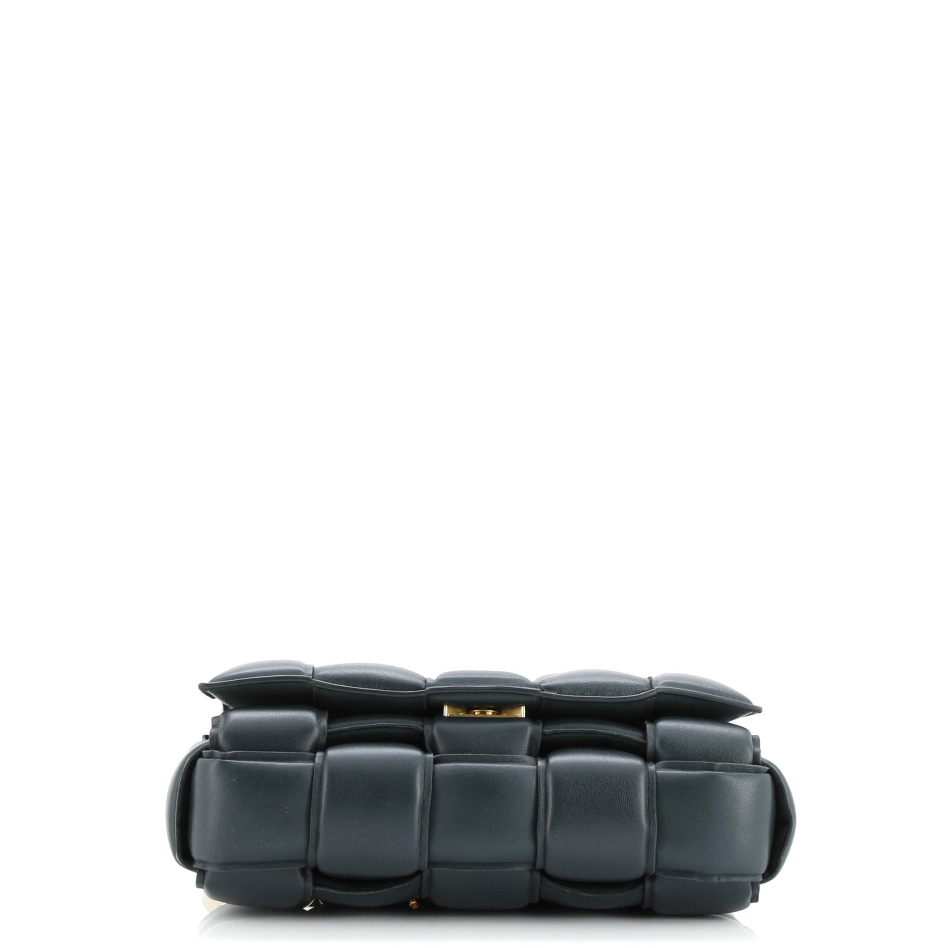 Cassette Chain Crossbody Bag Padded Maxi Intrecciato Leather