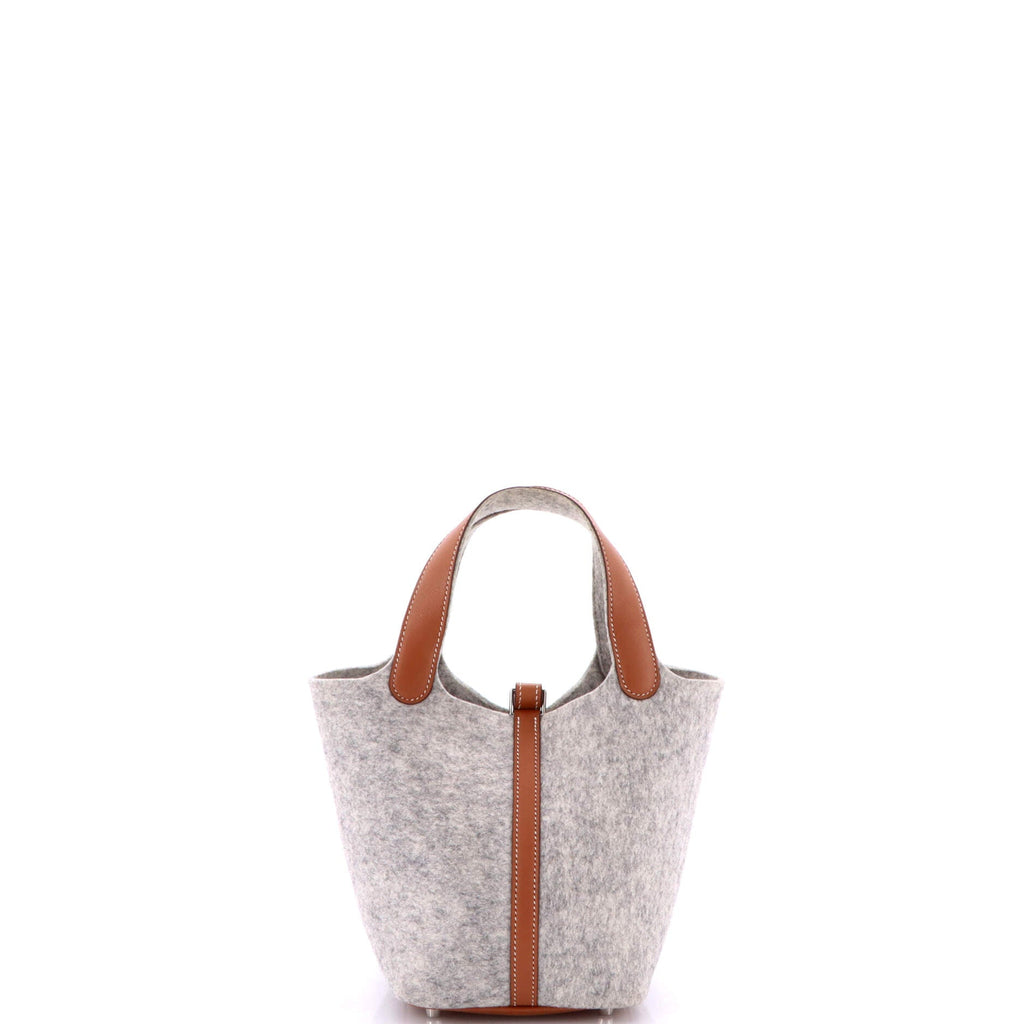 Picotin Lock Bag Felt with Leather PM