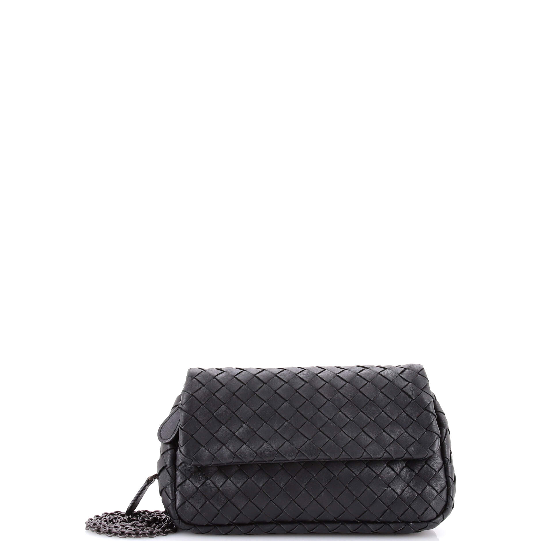 Expandable Chain Crossbody Bag Intrecciato Nappa Small