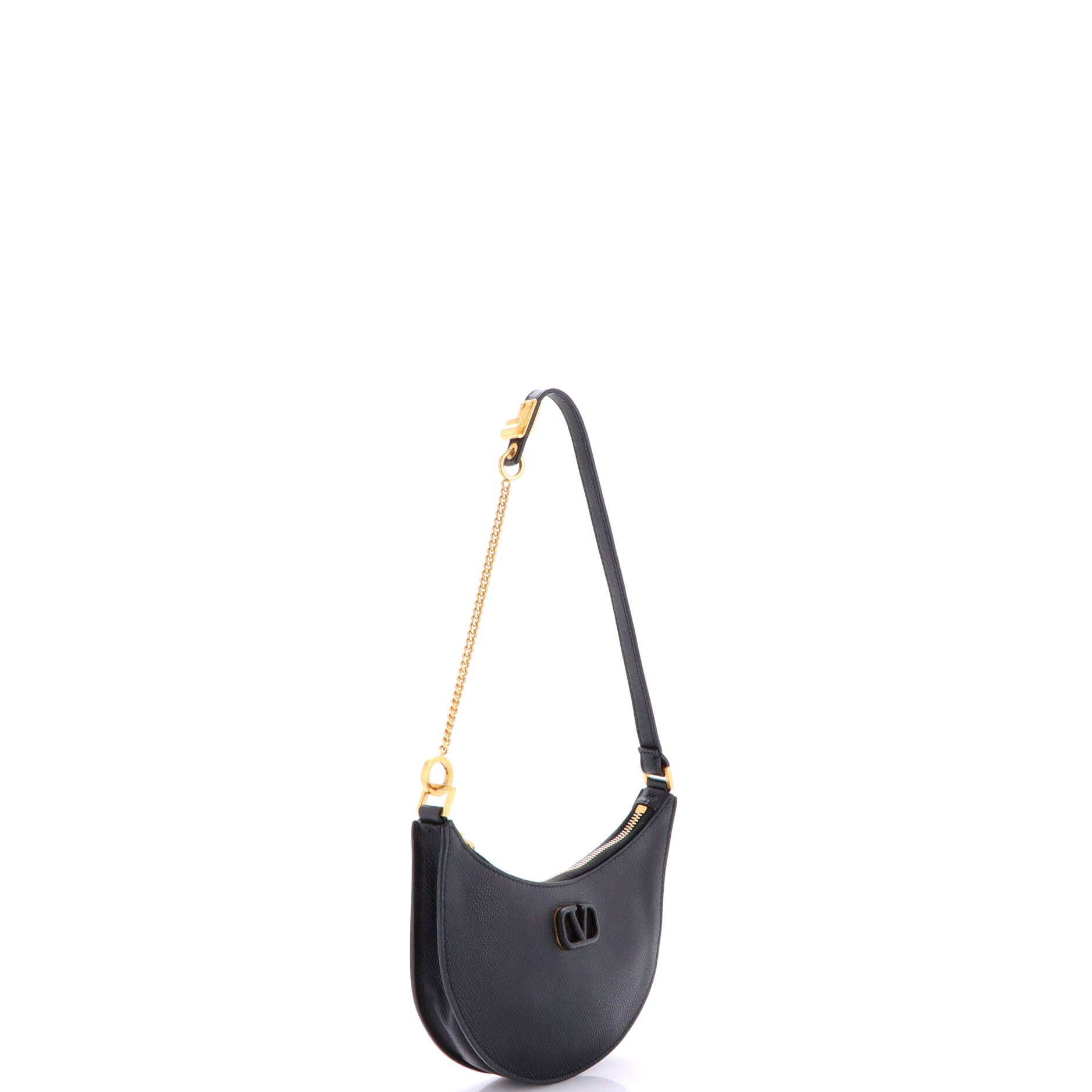 VLogo Hobo Leather Mini