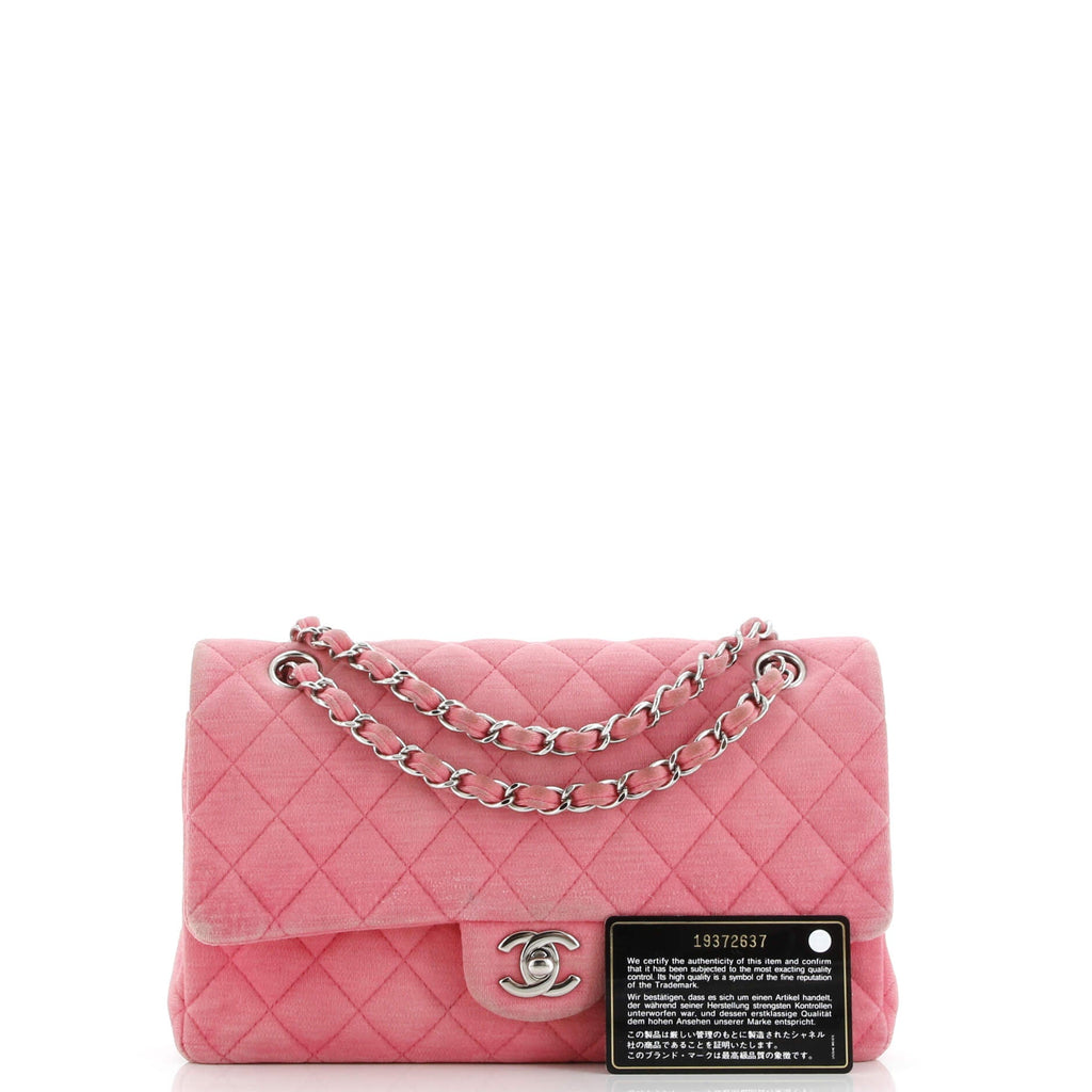 Classic Double Flap Bag Quilted Jersey Medium