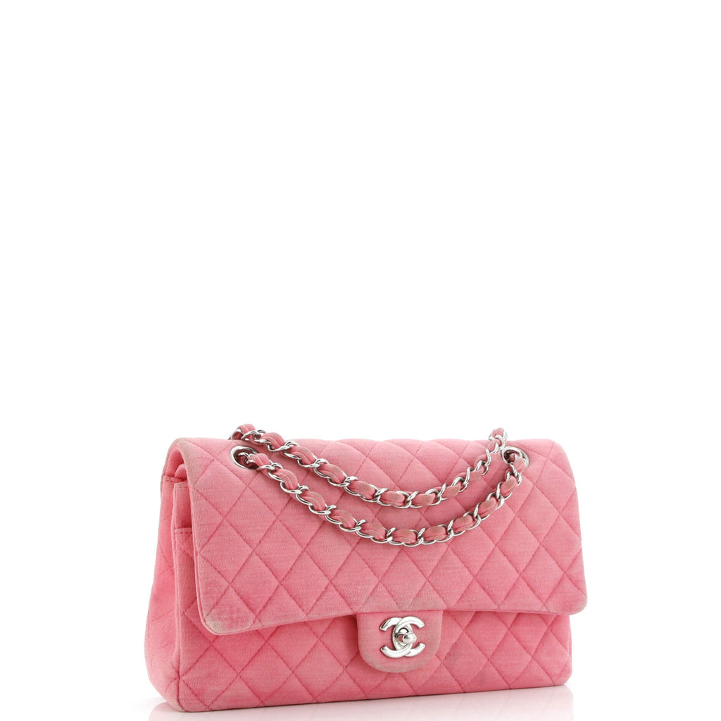 Classic Double Flap Bag Quilted Jersey Medium
