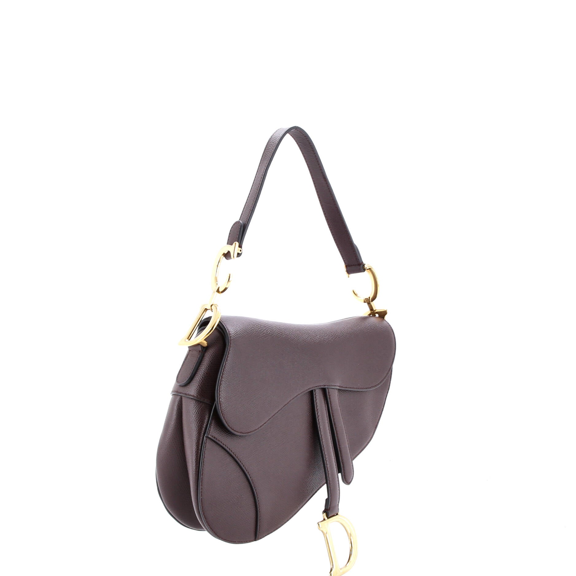 Saddle Handbag Leather Medium