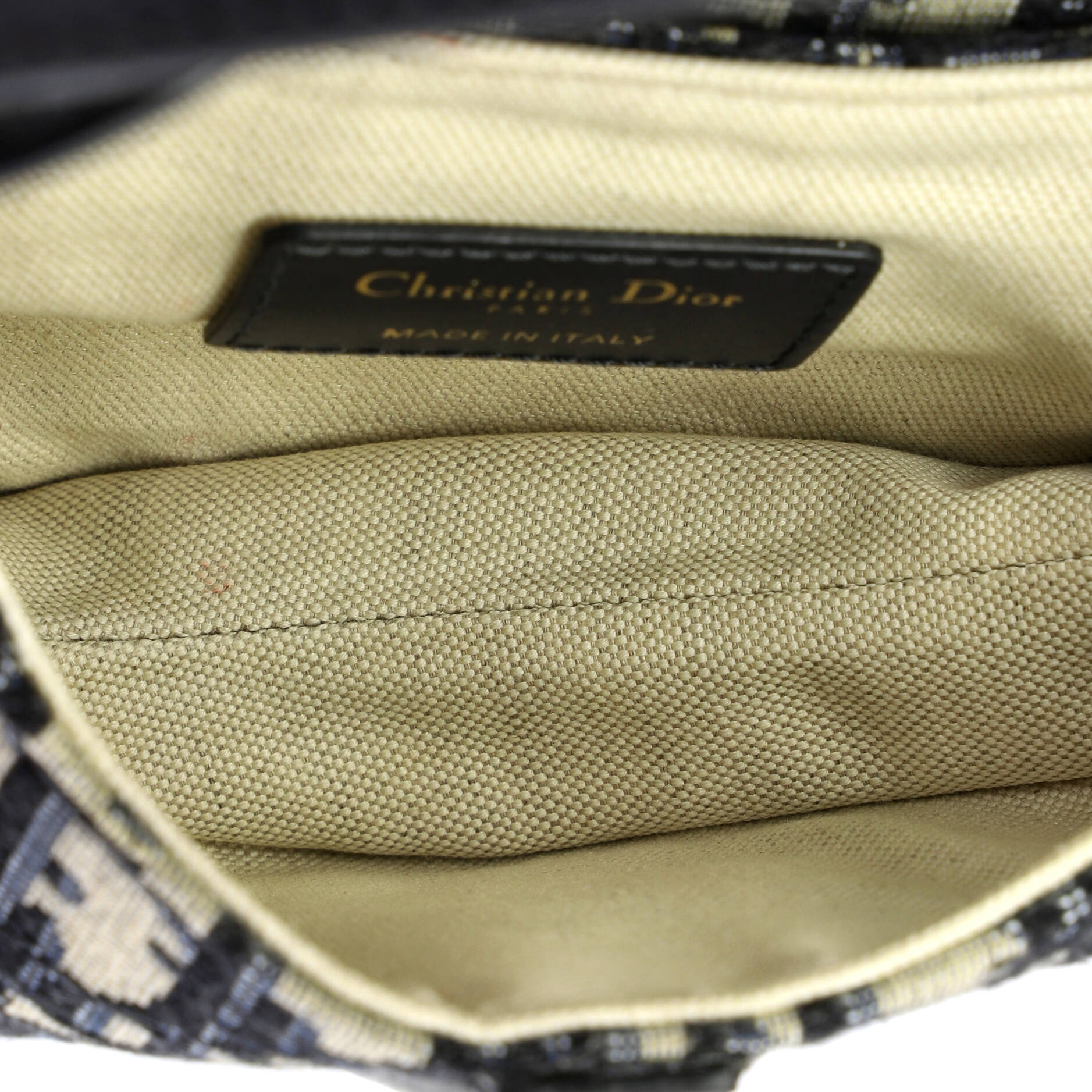 Saddle Handbag Oblique Canvas Mini