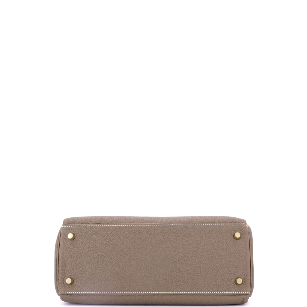 Kelly Handbag Grey Togo with Gold Hardware 28