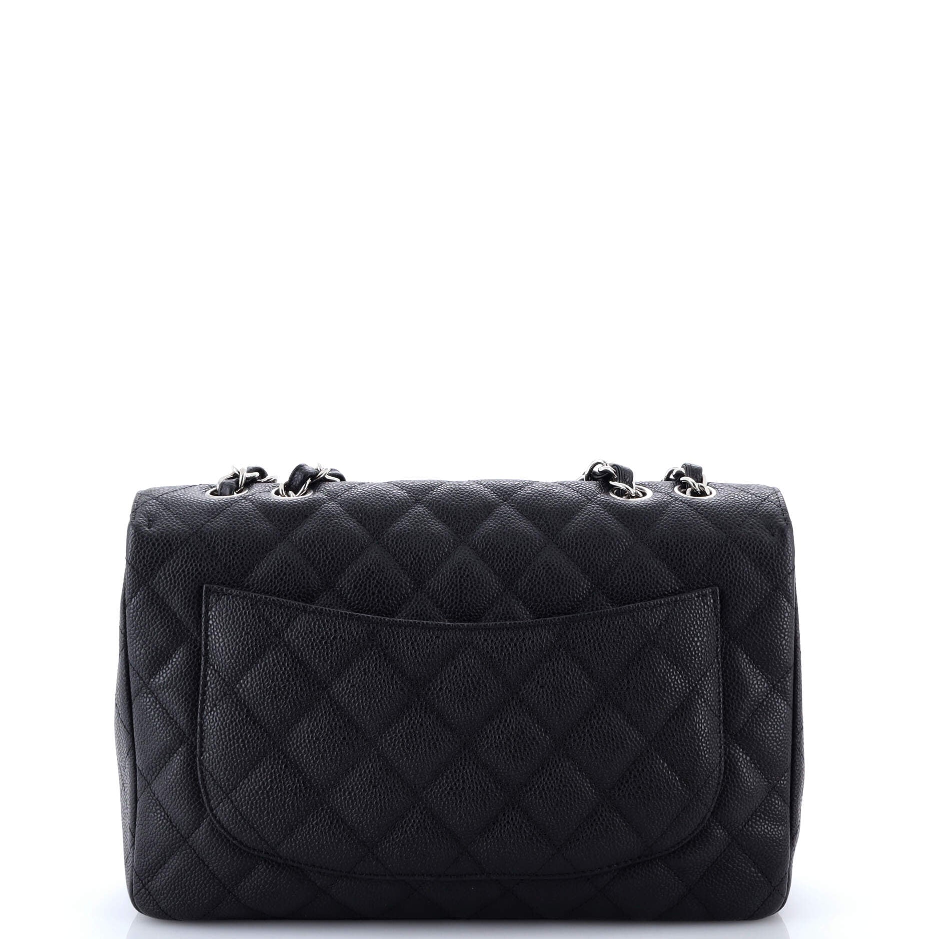 Classic Single Flap Bag Quilted Caviar Jumbo