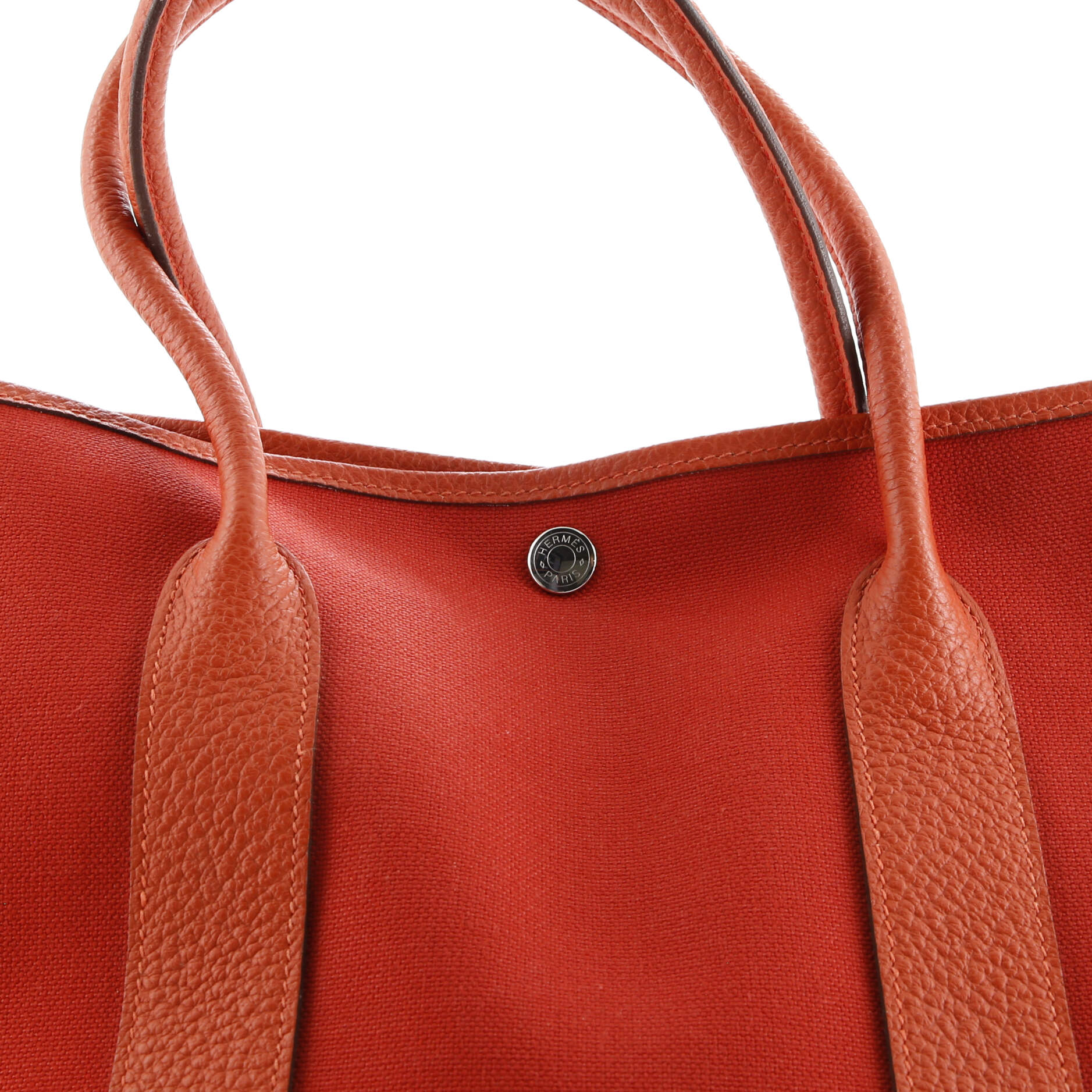 Garden Party Tote Toile and Leather 36