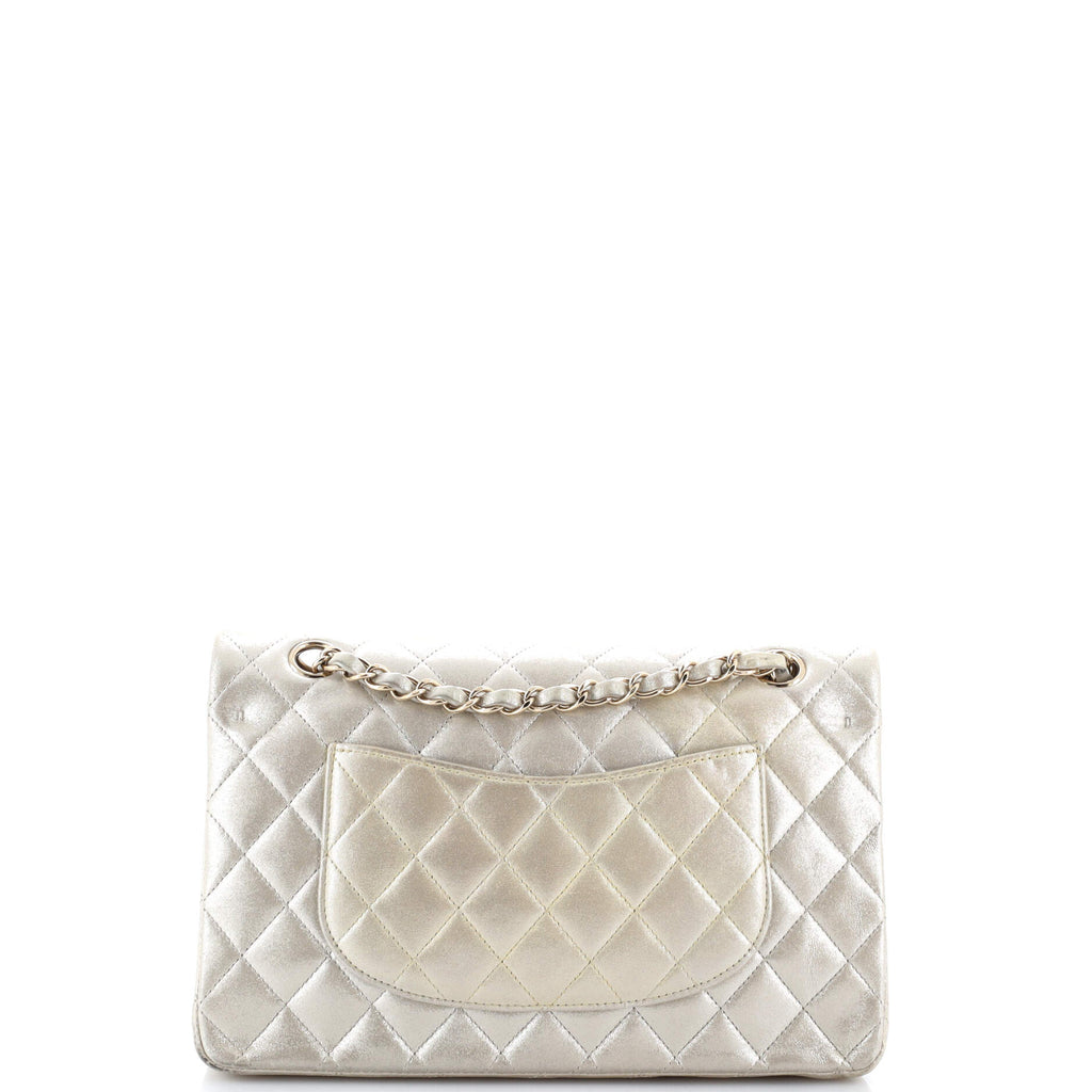 Classic Double Flap Bag Quilted Metallic Lambskin Medium