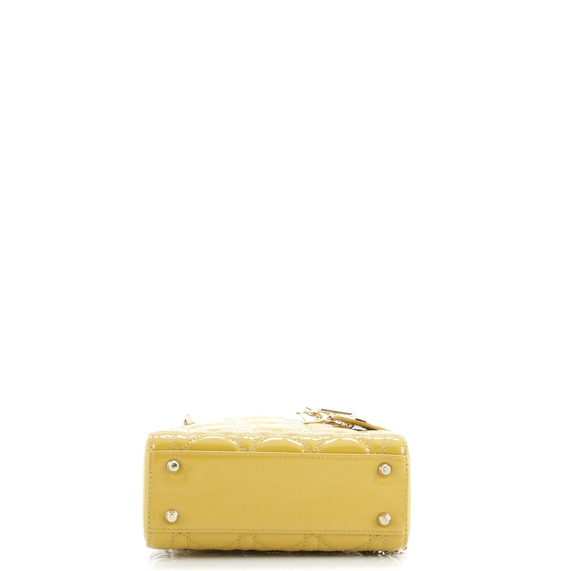 Lady Dior Chain Bag Cannage Quilt Patent Mini
