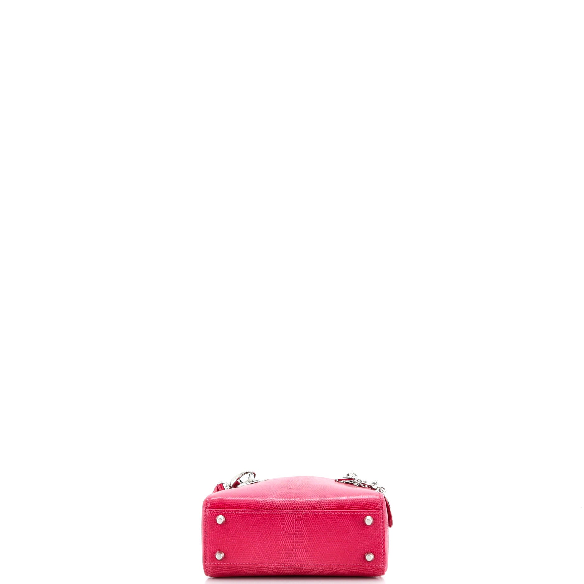 Lady Dior Bag Lizard with Crystal Charms Mini